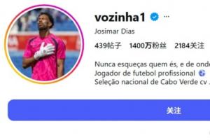 这就是世界杯!沃齐尼亚粉丝数4天从5万涨至1400万,即将超诺伊尔配图
