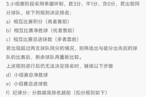 海地末轮5-0能不能出线?不能,因为规则改为同分比较对战成绩配图