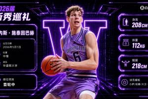 最后一位乐透秀!NBA选秀大会:黄蜂在第14顺位选中施泰因巴赫配图
