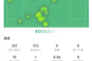 佩佩本场数据：2次射门打进2球，传球成功率93%，获评8.1分配图