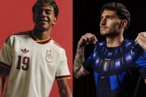 马卡报：西班牙乌拉圭都穿客场球衣，这是FIFA的色盲友好方案配图
