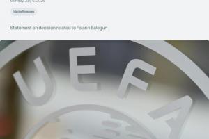 欧足联声明:巴洛贡禁赛缓期的决定越过了红线,对此决定难以置信配图