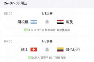 16强战已赛6场:名义上的主队全部出局 后两场分别是阿根廷、瑞士配图