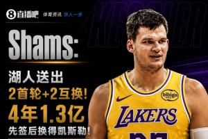 四年1.3亿美元!官方:湖人正式先签后换得到凯斯勒配图