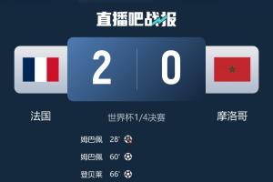 詹俊：尽管比分和上次交锋一样，但这次法国队赢得很轻松配图