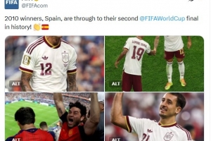 FIFA祝贺西班牙:2010年夺冠的他们,将迎队史第二次世界杯决赛配图