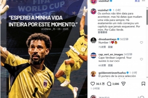沃齐尼亚社媒回顾世界杯：一个月前开启了终生难忘的篇章配图